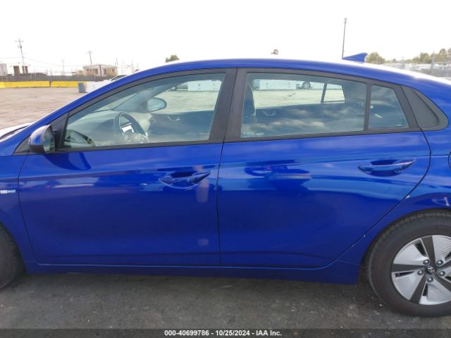 KMHC65LCXKU180366 Hyundai Ioniq Hybrid Blue