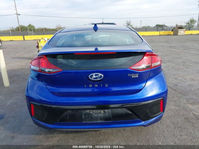 KMHC65LCXKU180366 Hyundai Ioniq Hybrid Blue
