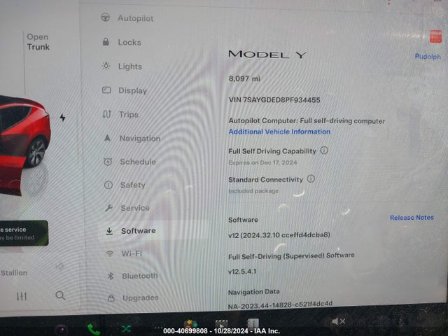 2023 TESLA MODEL Y 7SAYGDED8PF934455 Photo 6