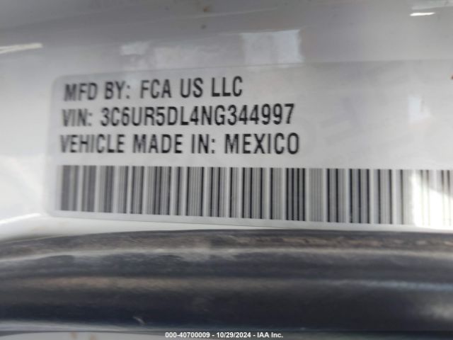3C6UR5DL4NG344997 RAM 2500 Big Horn  4x4 6'4 Box