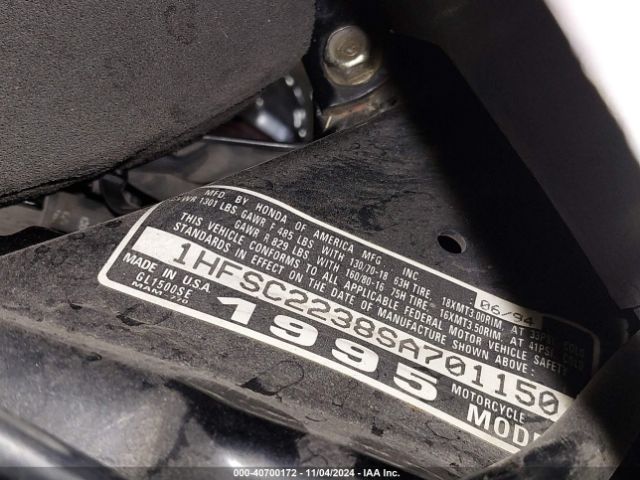 1995 HONDA GL1500 1HFSC2238SA701150 Photo 9
