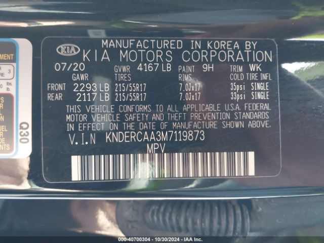 KNDERCAA3M7119873 KIA SELTOS EX