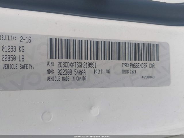 2C3CDXAT6GH218991 Dodge Charger Police