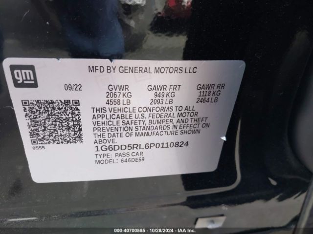 1G6DD5RL6P0110824 Cadillac Ct4-v V-series