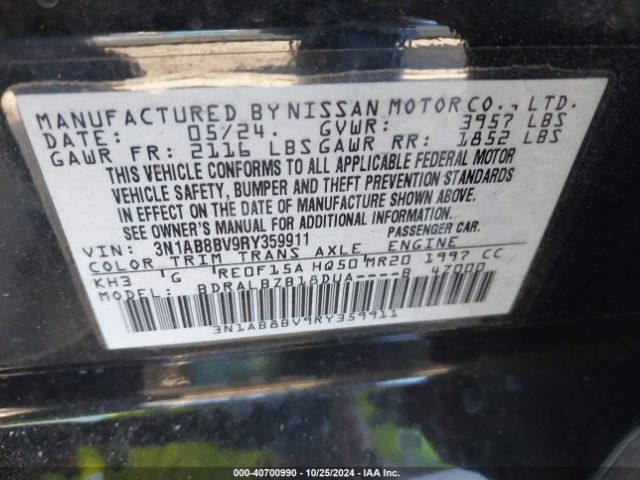 2024 NISSAN SENTRA 3N1AB8BV9RY359911 Photo 8