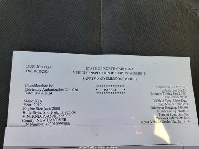 KIA Soul 2019 KNDJP3A59K7665906 Image 6