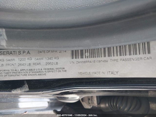 ZAM56RRA1E1097484 Maserati Quattroporte S Q4