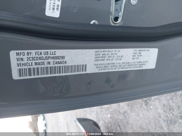 2C3CDXGJ5PH688290 Dodge Charger Scat Pack