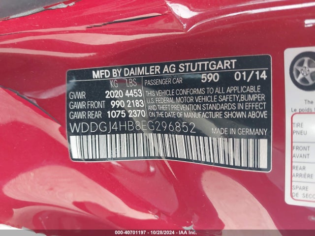 Mercedes-Benz C 250 2014 WDDGJ4HB8EG296852 Image 9