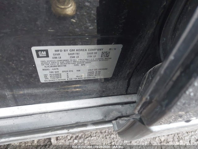 KL4CJBSB6FB031796 Buick Encore Convenience