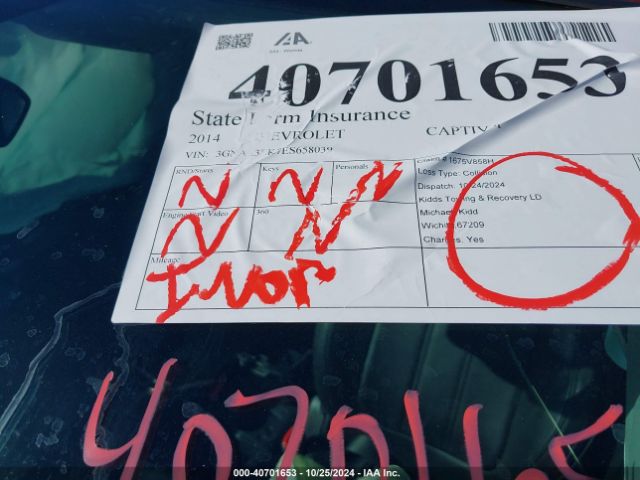 3GNAL3EK7ES658039 Chevrolet Captiva Sport Lt