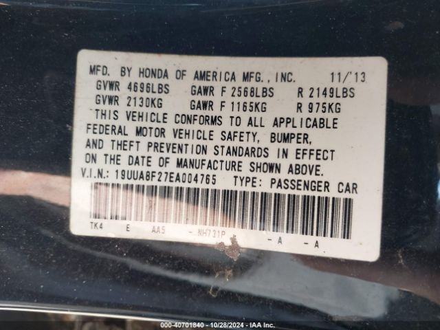 19UUA8F27EA004765 Acura Tl 3.5