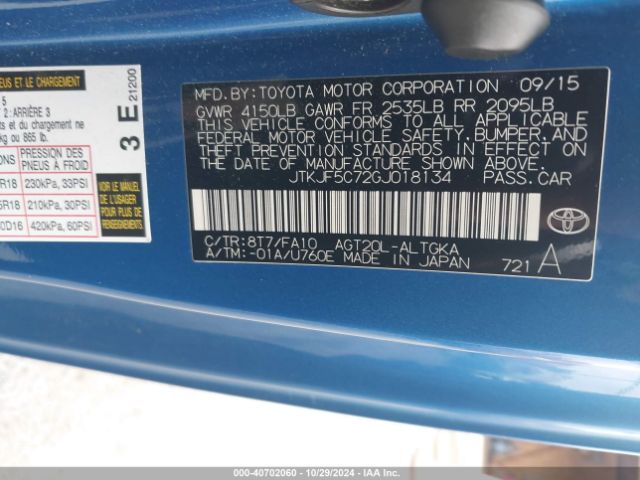JTKJF5C72GJ018134 Scion TC