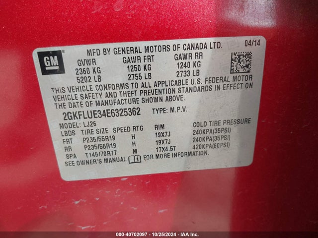 2GKFLUE34E6325362 GMC Terrain Denali