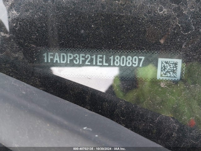 Ford FOCUS SE 2014 1FADP3F21EL180897 Image 9