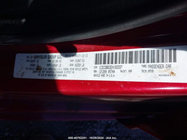 1C3CCBBG3EN183337 Chrysler 200 Touring