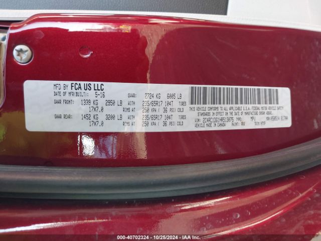 2C4RC1DG1HR513075 Chrysler Pacifica Touring