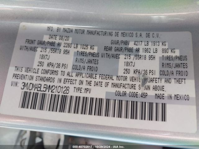 3MVDMABL5MM210128 Mazda Cx-30 Select