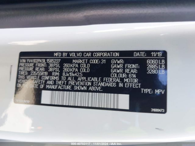 YV4102PK9L1585227 Volvo Xc90 T5 Momentum 7 Passenger