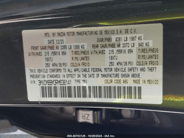 3MVDMBBM3RM638141 Mazda Cx-30 2.5 S Select Sport