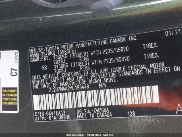 2021 LEXUS RX 350 2T2HZMAA2MC198448 Photo 8
