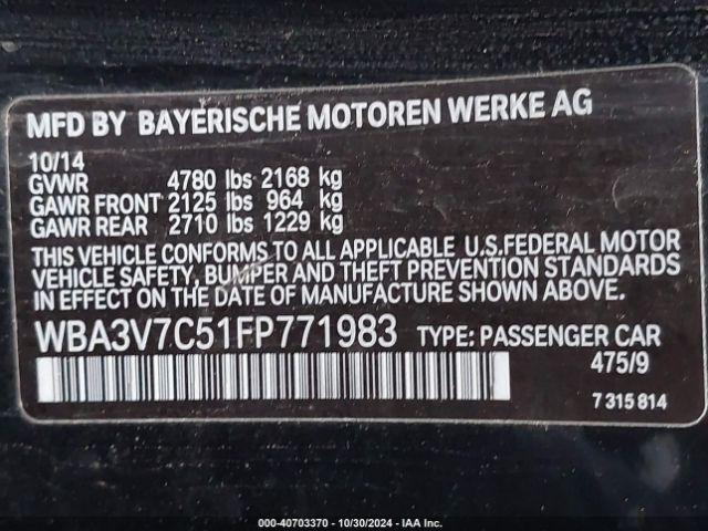 WBA3V7C51FP771983 BMW 428i