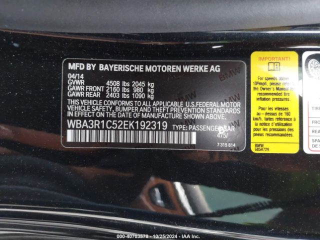 WBA3R1C52EK192319 BMW 435i