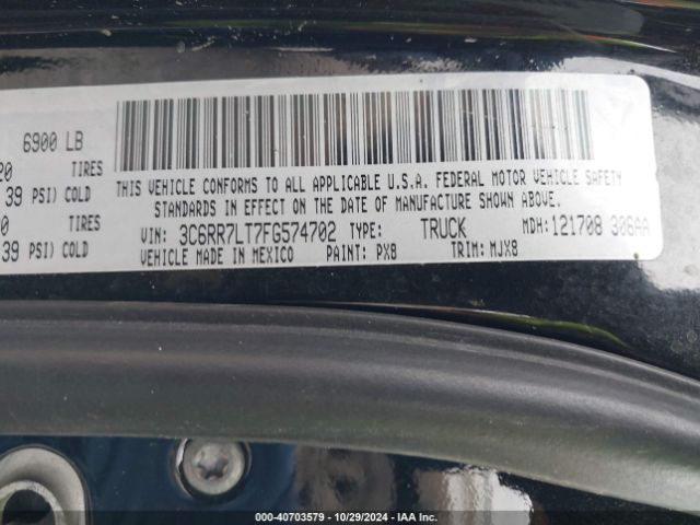 3C6RR7LT7FG574702 RAM 1500 Big Horn