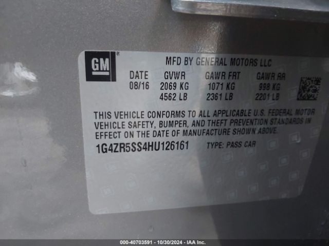 1G4ZR5SS4HU126161 Buick Lacrosse Premium