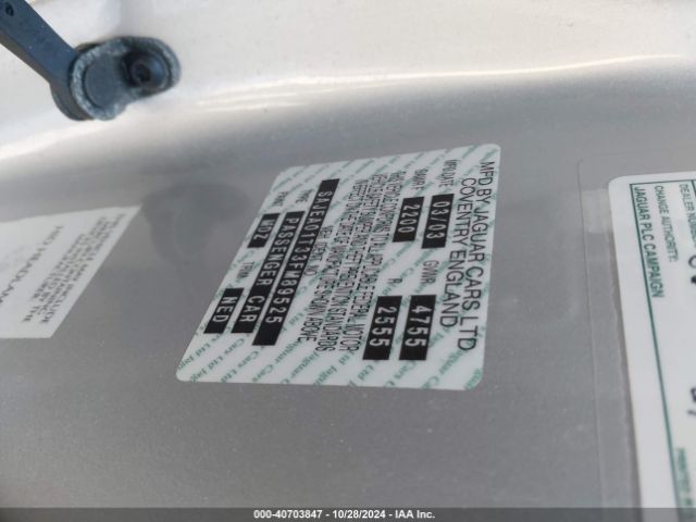 2003 JAGUAR S-TYPE SAJEA01T33FM89525 Photo 8