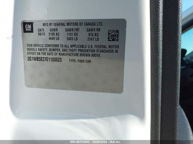 2G1WB5E37E1100623 Chevrolet Impala Limited Lt