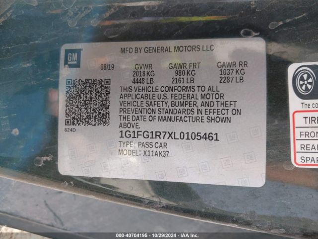 1G1FG1R7XL0105461 Chevrolet Camaro Rwd  2ss