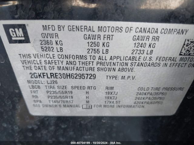 2GKFLRE30H6295729 GMC Terrain Denali