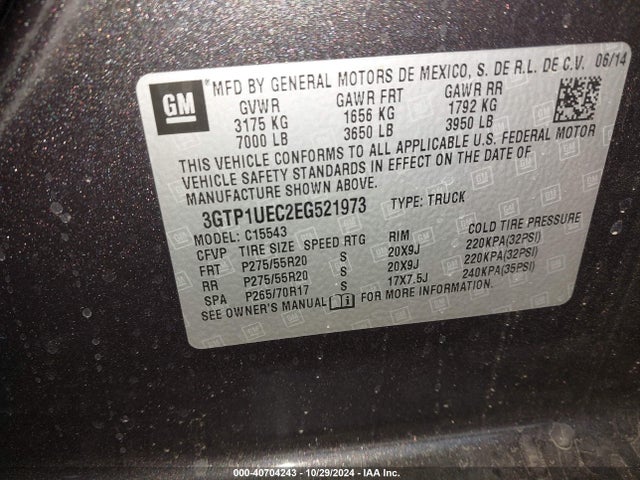 GMC Sierra C1500 Sle 2014 3GTP1UEC2EG521973 Image 9
