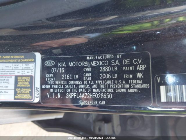 3KPFL4A72HE028650 KIA FORTE S
