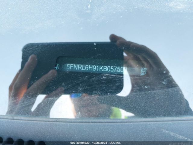 5FNRL6H91KB057509 Honda Odyssey Elite