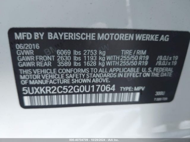 5UXKR2C52G0U17064 BMW X5 Sdrive35i