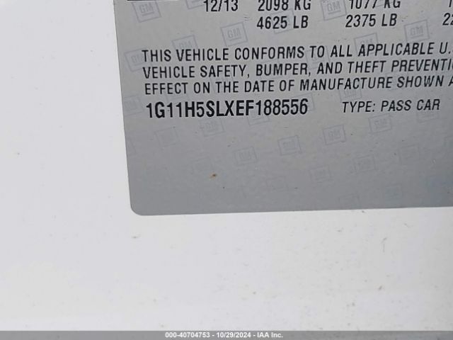 1G11H5SLXEF188556 Chevrolet Malibu 1lz