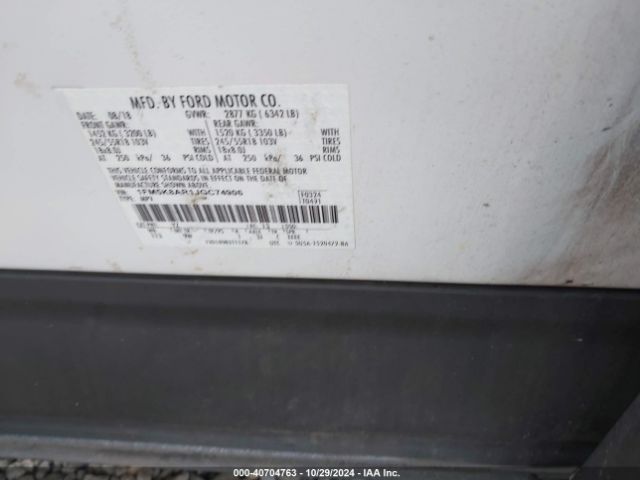 1FM5K8AR1JGC74906 Ford Police Interceptor Utility