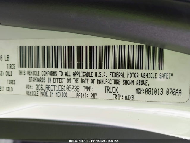 RAM 1500 R/t 2014 3C6JR6CT1EG105238 Image 9