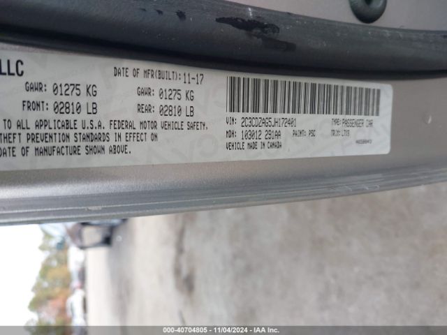 2C3CDZAG5JH172401 Dodge Challenger Sxt