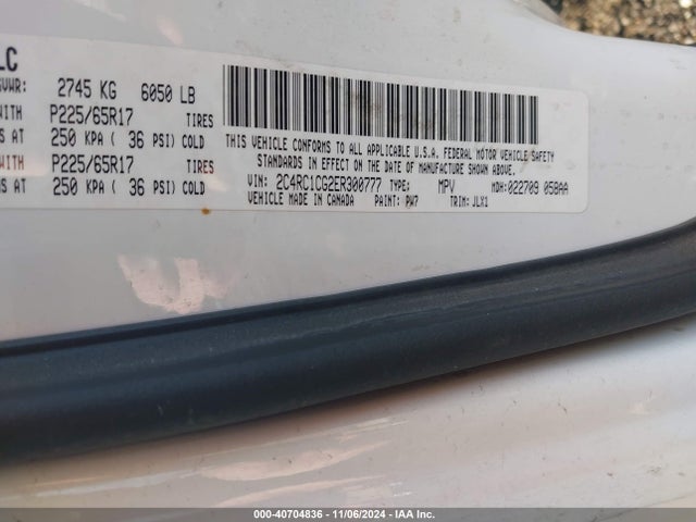2C4RC1CG2ER300777 Chrysler Town & Country Touring-l 30th Anniversary