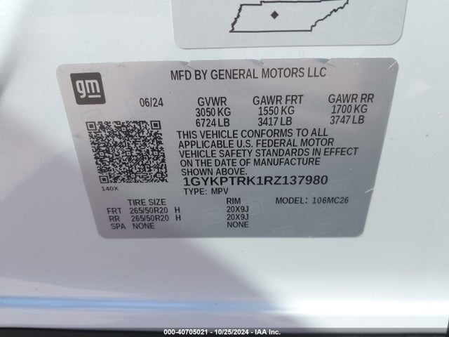2024 CADILLAC LYRIQ 1GYKPTRK1RZ137980 Photo 8