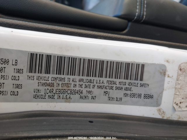 1C4RJEBG6HC826454 Jeep Grand Cherokee Limited 4x2