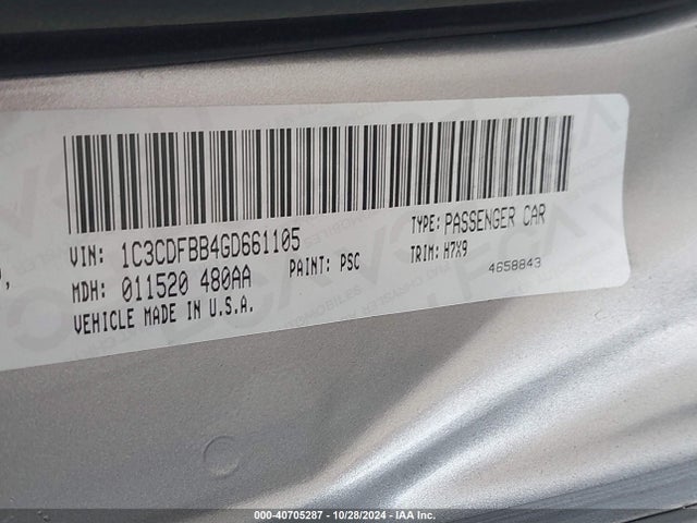 Dodge DART SXT 2016 1C3CDFBB4GD661105 Image 9