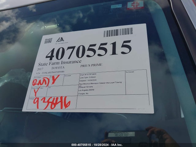 Toyota Prius Prime Premium 2017 JTDKARFP6H3009486 Image 17