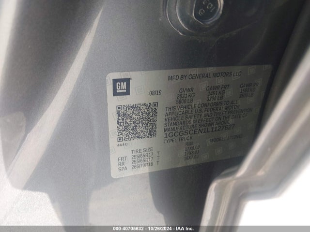1GCGSCEN1L1127627 Chevrolet Colorado 2wd  Short Box Lt