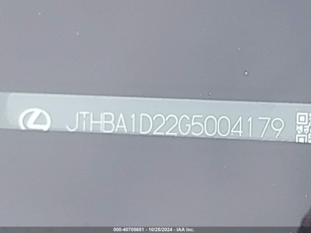 JTHBA1D22G5004179 Lexus IS 200T