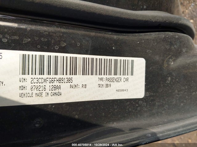 2C3CDXFG6FH891385 Dodge Charger Se