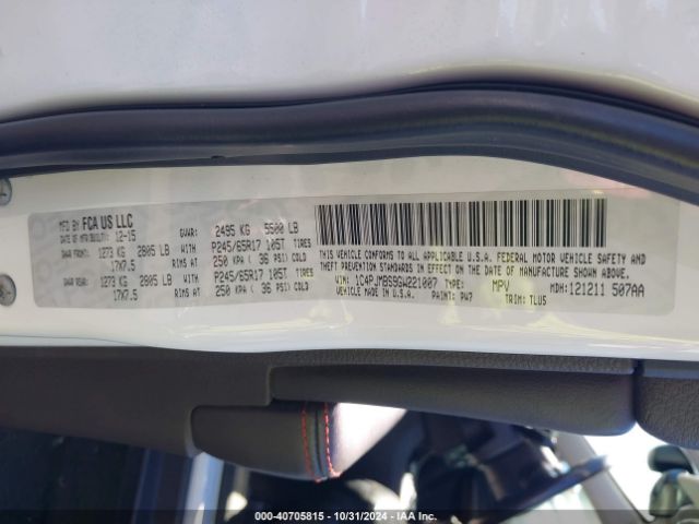 1C4PJMBS9GW221007 Jeep Cherokee Trailhawk